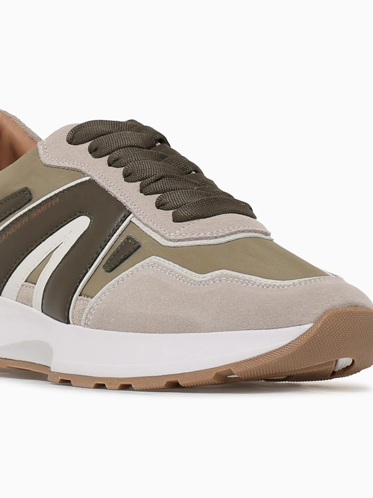 Sale ALEXANDER SMITH liverpool man lt.green lt.grey leather Light Green