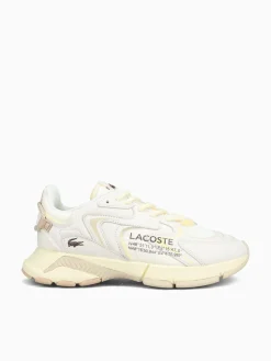 New Lacoste l003neo off wht lt brn leather Off White