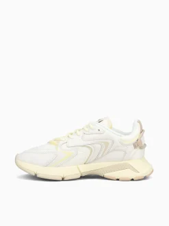 New Lacoste l003neo off wht lt brn leather Off White