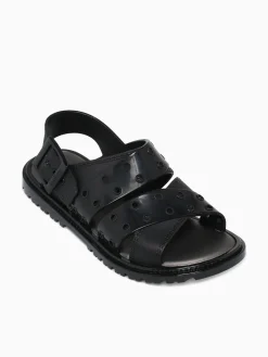 Sale Melissa lock sandal jelly Black