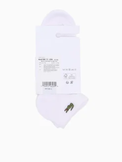 Clearance Lacoste low sock 1013 cotton nylon White