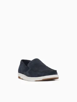 Sale Nunn Bush luca suede moc toe suede Navy