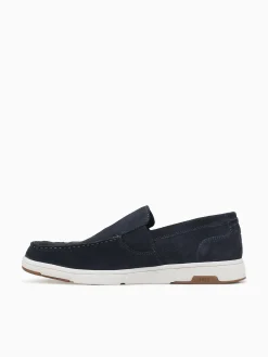 Sale Nunn Bush luca suede moc toe suede Navy