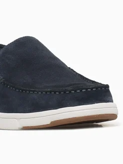 Sale Nunn Bush luca suede moc toe suede Navy