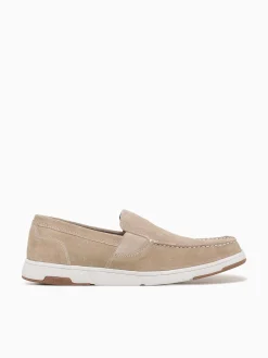 Fashion Nunn Bush luca suede moc toe stone suede Natural