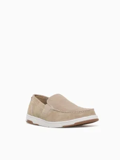 Fashion Nunn Bush luca suede moc toe stone suede Natural