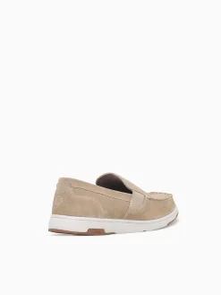 Fashion Nunn Bush luca suede moc toe stone suede Natural