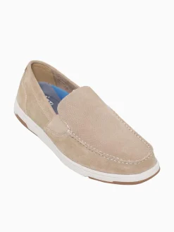 Fashion Nunn Bush luca suede moc toe stone suede Natural