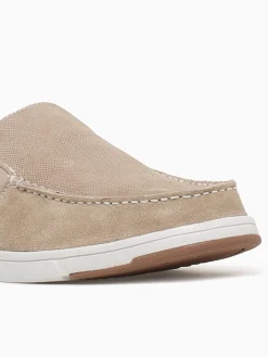 Fashion Nunn Bush luca suede moc toe stone suede Natural
