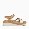 Fashion VIONIC mar camel gold leather Cognac