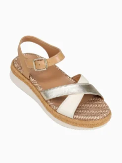 Fashion VIONIC mar camel gold leather Cognac
