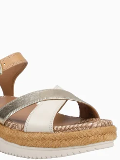 Fashion VIONIC mar camel gold leather Cognac