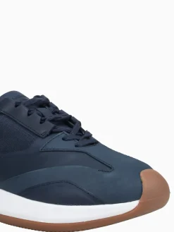 Outlet Wolf & Shepherd marathon trainer white leather Navy