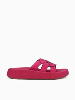 Clearance Naked Feet market suede Pink