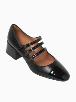 New Martina T marlo nero nero vernice nappa Black