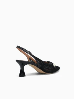 Sale Martina T monet nero nero tricot nappa Black