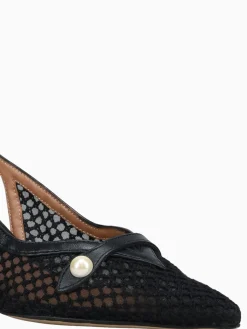 Sale Martina T monet nero nero tricot nappa Black