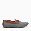 Hot Florsheim motor knit moc toe peny cognac knit Grey