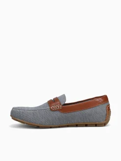 Hot Florsheim motor knit moc toe peny cognac knit Grey