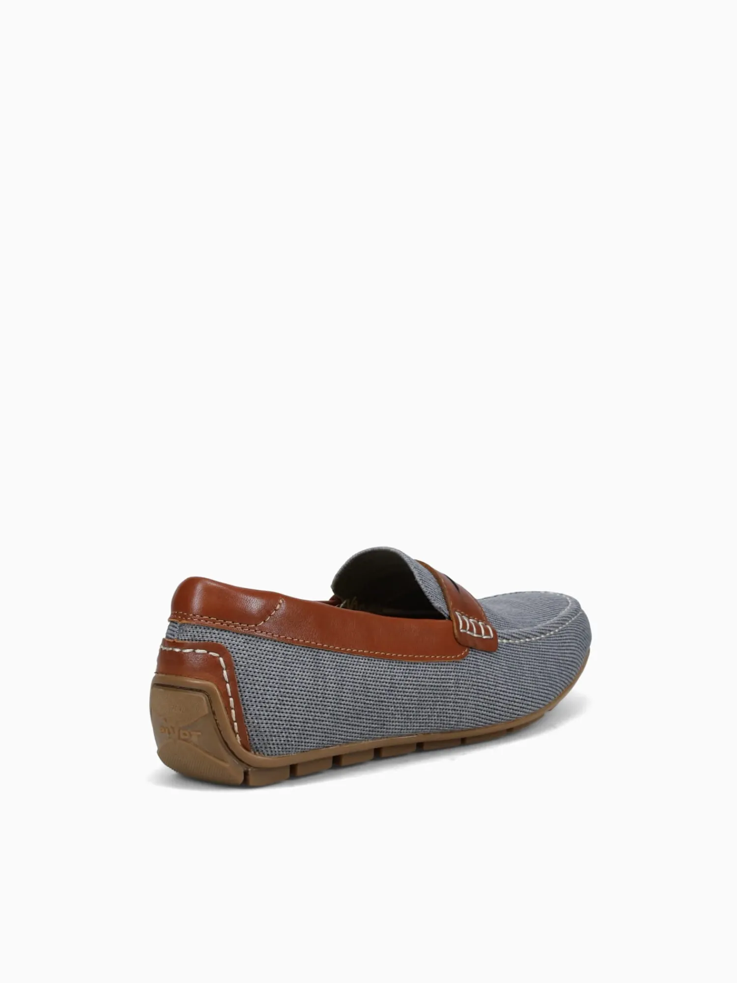 Hot Florsheim motor knit moc toe peny cognac knit Grey