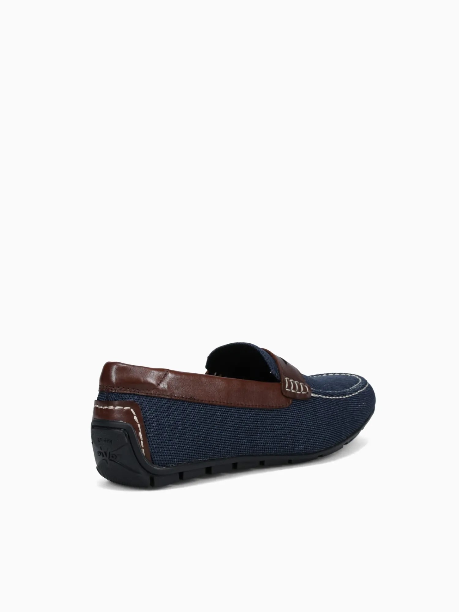 Fashion Florsheim motor knit moc toe peny brown knit Navy
