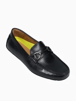 Sale Florsheim motor moc toe bit leather Black