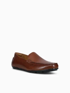 New Florsheim motor moc toe venetian leather Cognac