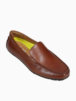 New Florsheim motor moc toe venetian leather Cognac