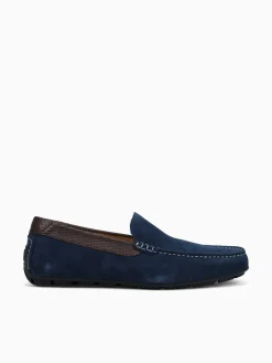 Outlet Florsheim motor moc toe venetian brown leathe Navy
