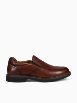Best Florsheim norwalk moc toe slip on cognac brw lea Brown
