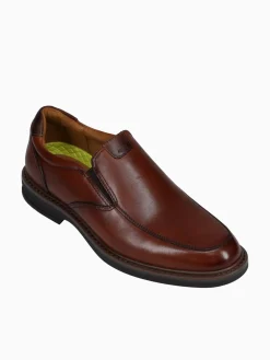 Best Florsheim norwalk moc toe slip on cognac brw lea Brown