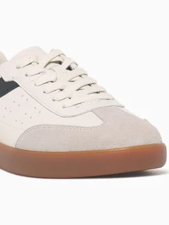 Best Florsheim pace ttoe sneaker bone multi leather White