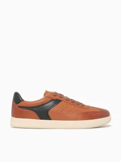 Online Florsheim pace ttoe sneaker multi leather Cognac