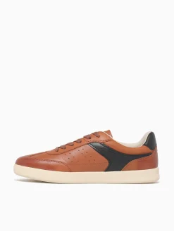 Online Florsheim pace ttoe sneaker multi leather Cognac