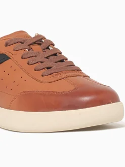 Online Florsheim pace ttoe sneaker multi leather Cognac