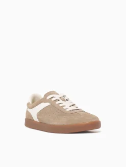 New Florsheim pace ttoe sneaker multi suede Taupe