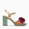 New Chie Mihara parlota gold camel cerise agnes linde an Multi