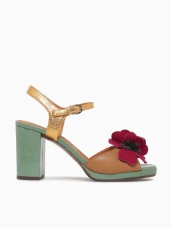 New Chie Mihara parlota gold camel cerise agnes linde an Multi