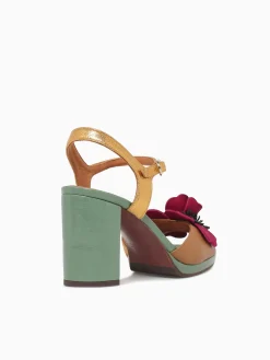 New Chie Mihara parlota gold camel cerise agnes linde an Multi