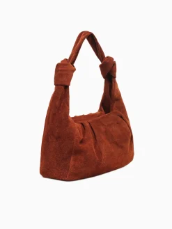 Discount La Favorita polica shoulder bag cuoio suede leather Brown