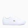 Fashion Lacoste powercourt 2.0 gold leather White