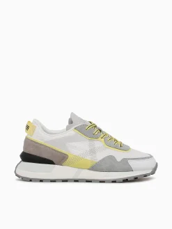 New MUNICH pulsar woman blanco mesh suede White