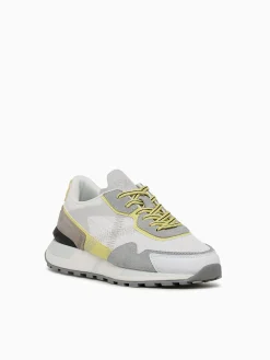 New MUNICH pulsar woman blanco mesh suede White