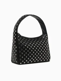 Online Moda Lux rebel shoulder bag Black