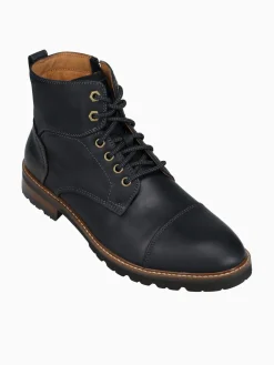 Clearance Florsheim renegade cap toe crazy horse Black