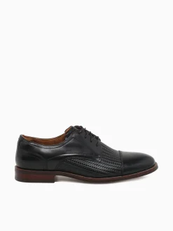 Online Florsheim rucci weave cap toe smooth weave Black