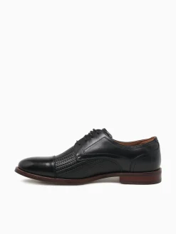 Online Florsheim rucci weave cap toe smooth weave Black