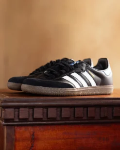 New adidas samba og white leather Black