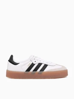 Clearance adidas samba w black leather White