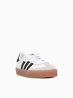 Clearance adidas samba w black leather White